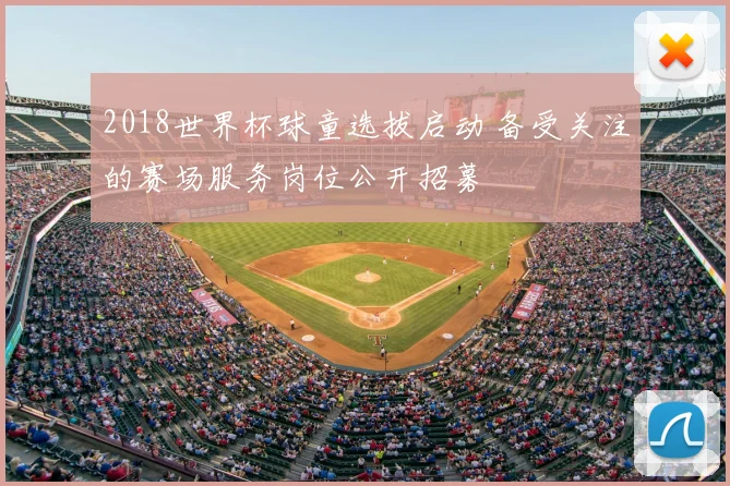 2018世界杯球童选拔启动 备受关注的赛场服务岗位公开招募